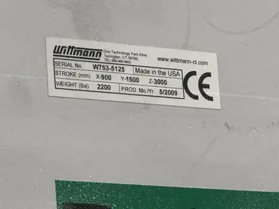 USED 2009 WITTMANN W753 ROBOT