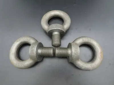 SWL 1.5T M30 x 3.5 Metric Shoulder Eye Bolt 45mm Shank NC-04  Lot of 3