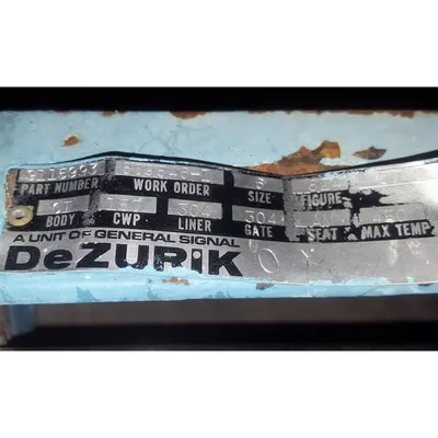 Used 6" DeZurik Knife gate valve Figure 824