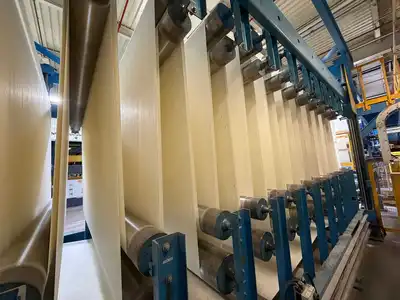 Used Sheet Flooring Production Line 12' (3.65m) Complete Plants New Jersey US | Perry Equipment #1207305