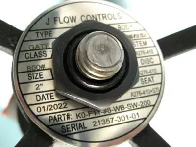 NEW J Flow Controls K0-F11-#8-WB-SW-200