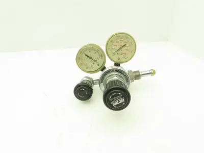 Victor HPT270/40/590/DK4F 2 Stage Regulator Gas Regulator Gauges 0-4000/0-60PSI
