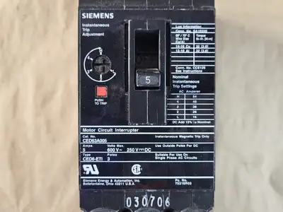 New | in-Stock SIEMENS CED63A005 Switchgears British Columbia CA | Lenmark #239332