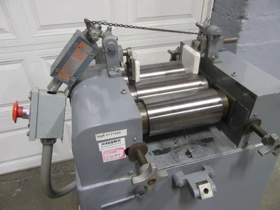 4" x 8" Three Roll Mill, Kent Inc, Rebuilt by Ross, 1 HP, ored Rolls