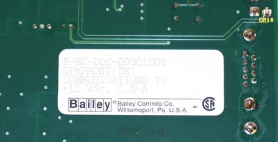 USED BAILEY CONTROLS 664327A1A SYMPHONY COMMUNICATIONS BOARD P-HC-DOC-00001000 REV. A