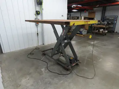 Pentalift 7P484 4000lbs Hydraulic Scissor Lift Table 48" Travel 88x60" Top 3Ph