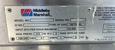 152-0292 Middleby Marshall PS314 Gas Pizza Conveyor Oven