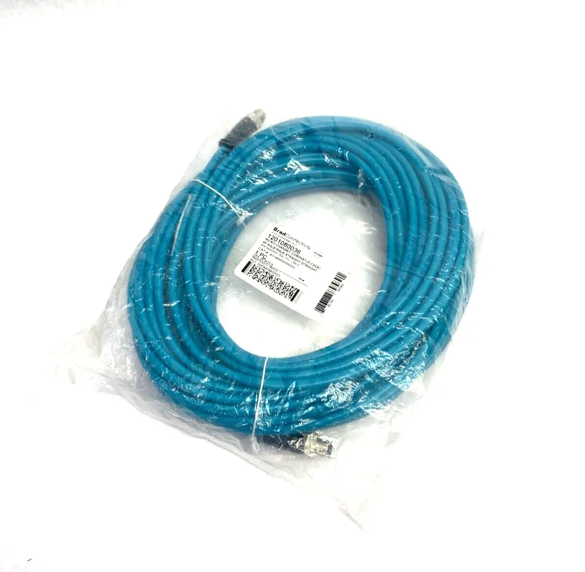 NEW WOODHEAD BRADCONNECTIVITY MICRO-CHANGE D-CODE CORDSET 4P MALE TO MALE