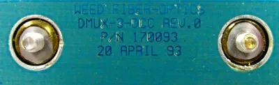 NEW WEED FIBER OPTICS DMUX-3-DCC CIRCUIT BOARD 170093 DMUX3DCC