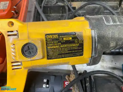 Assorted Powered Tool Lot Including (1) Paslode Framer with Battery, Charger, and Case, (1)...