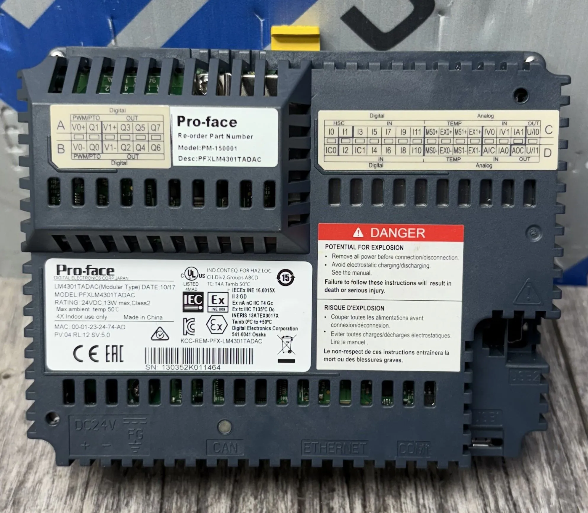 Used PRO-FACE PFXLM4301TADAC HMI & Open Interface Panels BC3417