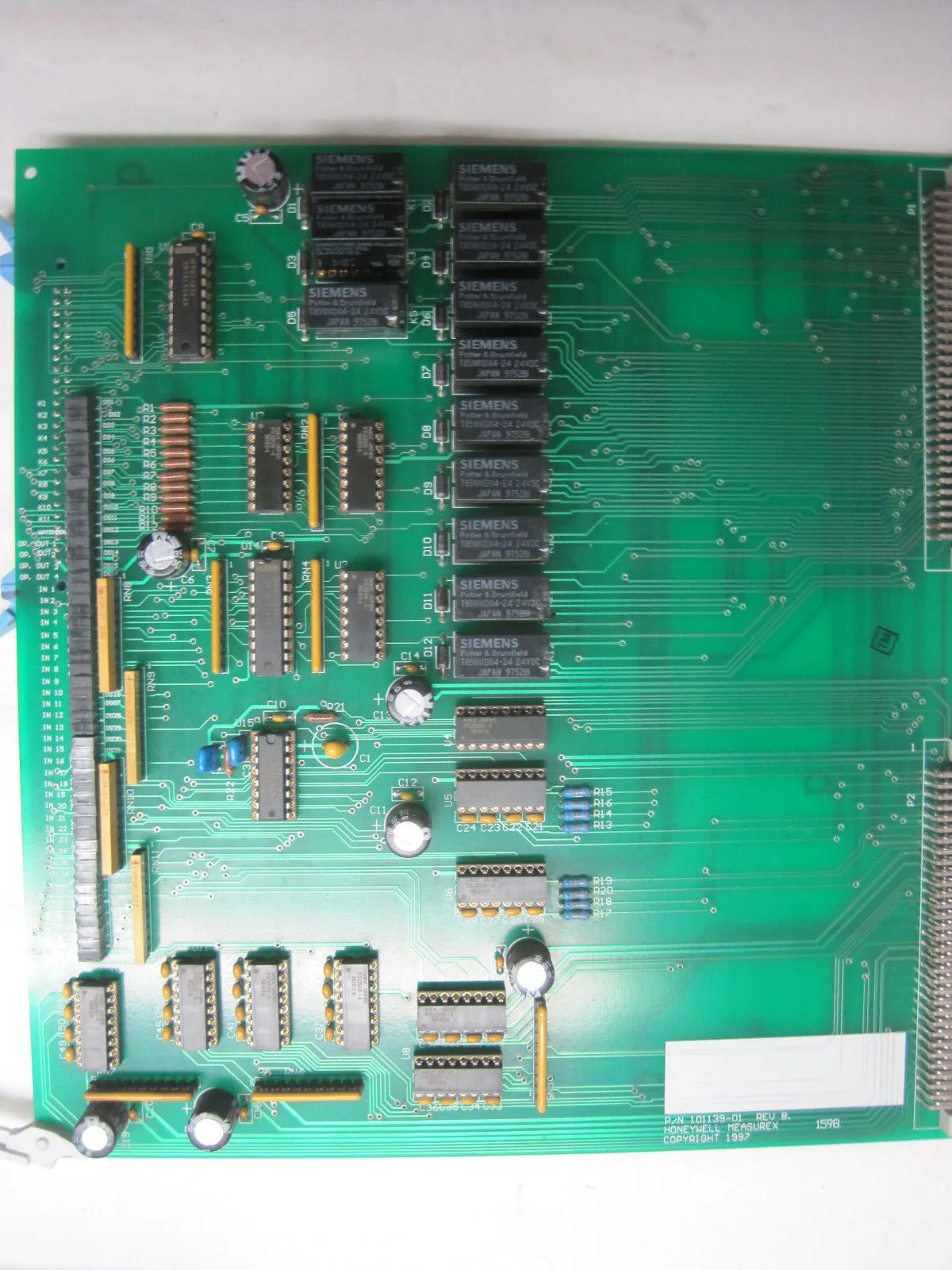 HONEYWELL MEASUREX 101139-01 PC BOARD REV.B 10113901