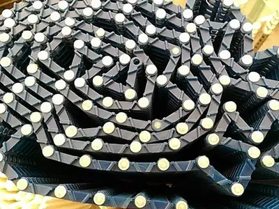 Blue 24” Plastic Modular Conveyor Belt