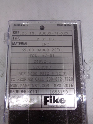 USED PARR A3039-71