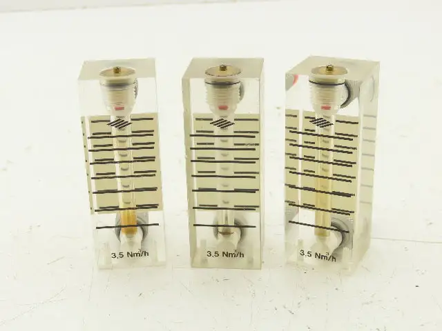 Air Flow Ball Meter Gauge 3.5Nm³/h  Lot of 3