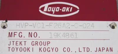 NEW TOYOOKI HVP-VC1-F26A2-C-024 HYDRAULIC VANE PUMP HVPVC1F26A2C024