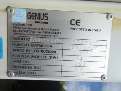 USED 2011 GENIUS RIBALTATORE 61000119