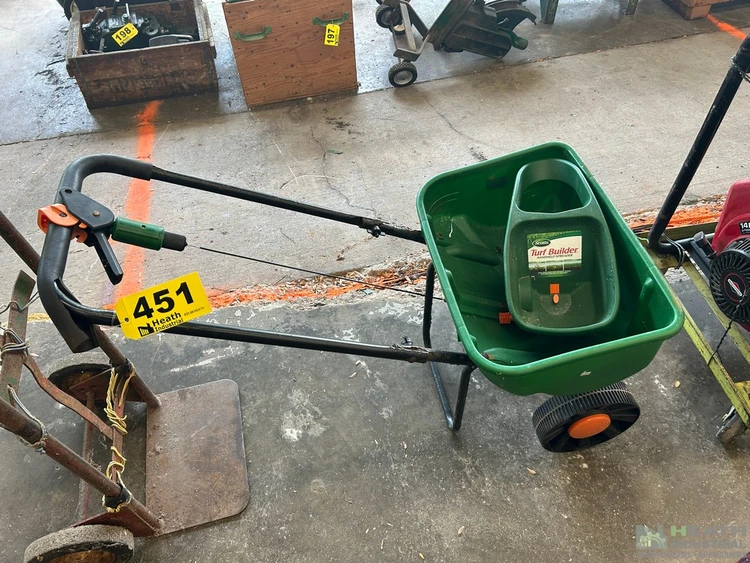 Used _UNKNOWN_ (2) SCOTTS SEED SPREADERS Broadcast Spreaders Illinois US | Heath Industrial Auction Services #1379982