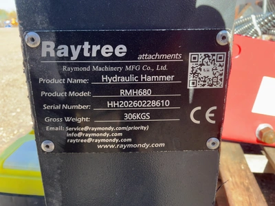 Used RAYTREE RMH680 HYDRAULIC HAMMER SKID STEER ATTACHMENT Misc Construction Attachements Michigan US | Miedema Asset Management Group #1579270