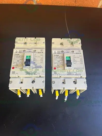Used LOT OF 2 - MITSUBISHI ELECTRIC NF125-SVU NO FUSE CIRCUIT BREAKER Electronics & Components | Equipment Lab #486398