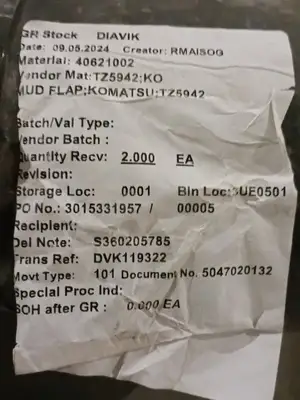 NEW KOMATSU TZ5942