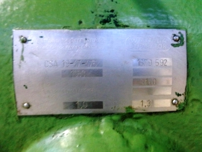 Westfalia CSA 19-47-476 biotech clarifier, 316SS.