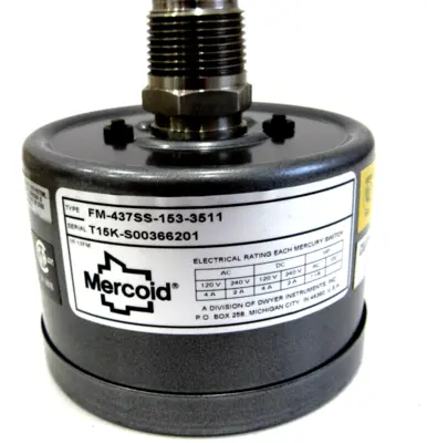 NEW MERCOID FM-437SS-153-3511 TEMPERATURE SWITCH FM437SS1533511