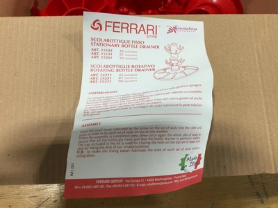 Used FERRARI 15211 45 POST/SEAT ROTATING BOTTLE DRAINER Bottle Cleaners Michigan US | Miedema Asset Management Group #1761580