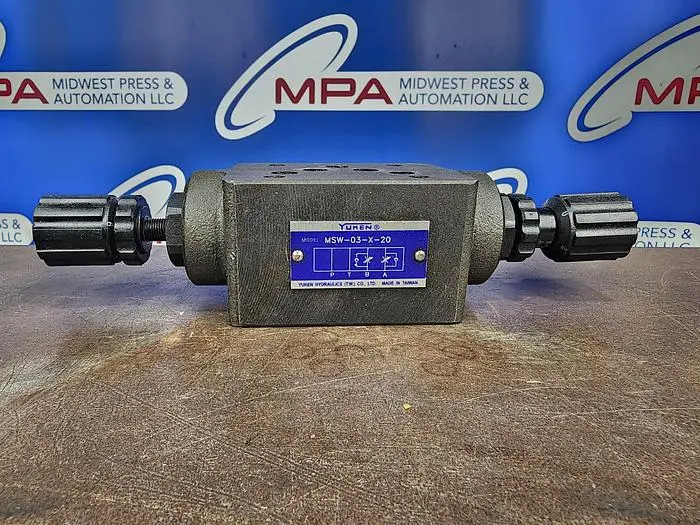Used YUKEN MSW-03-X-20 Valves/Fittings | Midwest Press and Automation #577690