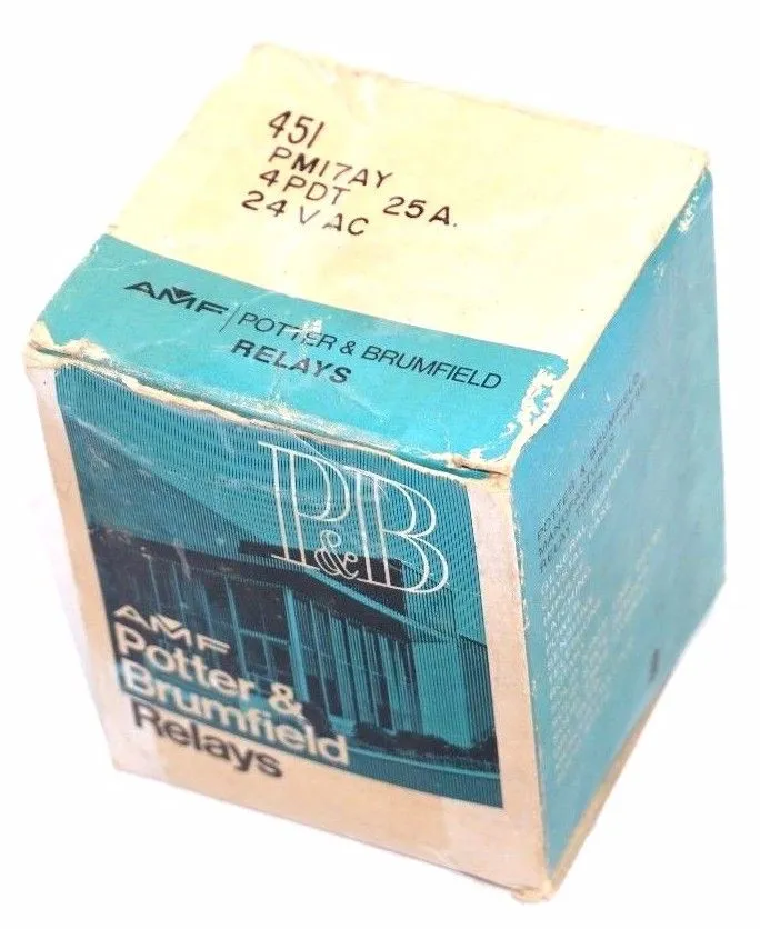 NEW POTTER & BRUMFIELD PMI7AY AMF RELAY 4PDT 25A