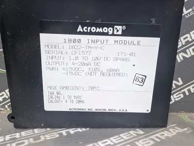 Acromag 1822-TM-Y-C Isolated Input Module Series 1800 171-01 Used
