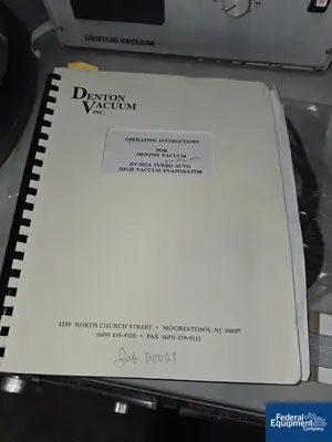 USED Denton Vacuum Denton Vacuum Thin Film Deposition Sample Prep Station, Model DV-502A