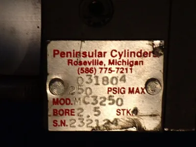 Peninsular Cylinder Pneumatic Cylinder Lot