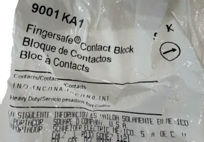 NEW LOT OF 4 SQUARE D 9001-KA1 CONTACT BLOCK 9001KA1 SERIES K