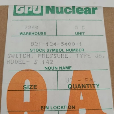NEW UNITED ELECTRIC J6-S142