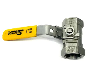 Used Sharpe Stainless Ball Valve CF8M 1" NPT Pump & Valve Parts Michigan US | Maverick Industrial Sales #1392924