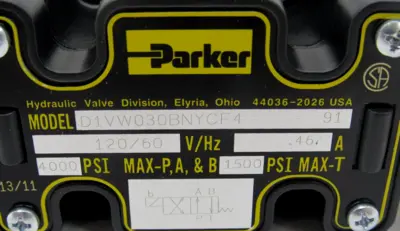 NEW PARKER D1VW030BNYCF4 DIRECTIONAL CONTROL VALVE