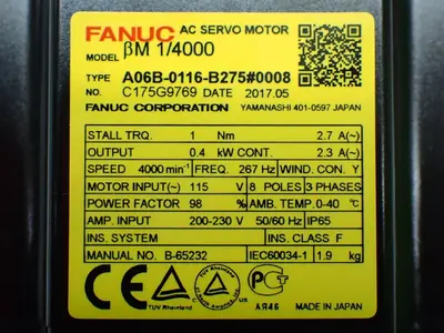 NEW FANUC A06B0116B275#0008
