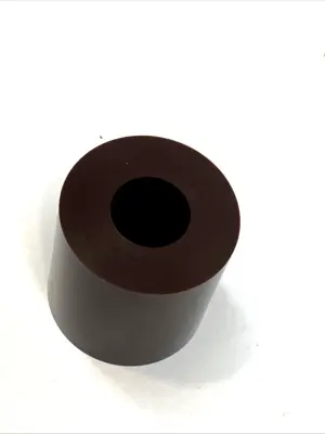 USED MISUMI URETHANE BUMPER 50MMX50MM COUNTERBORE M12
