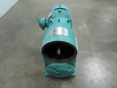Tri Clover PR60-3M-TC1-4-SL-S Rotary Lobe Pump w/Reeves Motodrive  7.5 HP Motor
