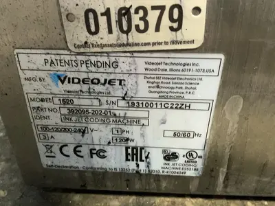 Used VIDEOJET 1520 Engravers Ohio US | HGR 24 #1471932
