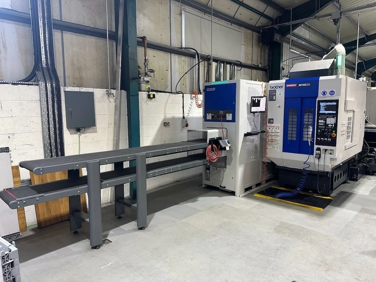 Brother Speedio M140X2 5-Axis CNC Machining Centre with Feedio SC3000 ABB Robot Automation System