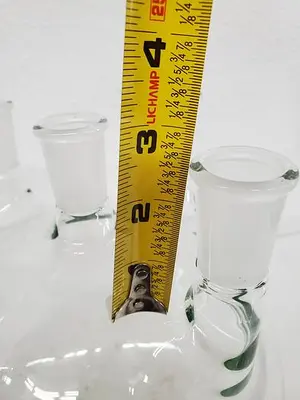 KONTES 5000 ML ROUND GLASS FLASK (5 NECK)