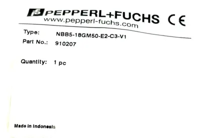 NEW PEPPERL+FUCHS NBB5-18GM50-E2-C3-V1 SENSOR 910207 NBB518GM50E2C3V1