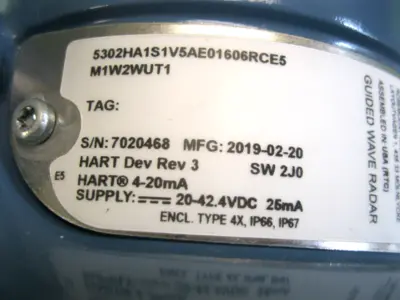New | in-Stock Rosemount 5302 HA1S1V5AE01606RCE5M1W2WUT1 Sensors New Hampshire US | Bitter End Trading #1452785