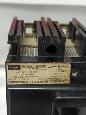 Used FEDERAL PACIFIC NE221015 Miscellaneous Equipment (Electrical & Power) | Surplus Asset Holdings #1202291