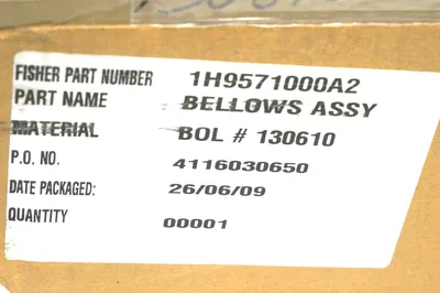 NEW FISHER 1H9571000A2 BELLOWS ASSEMBLY