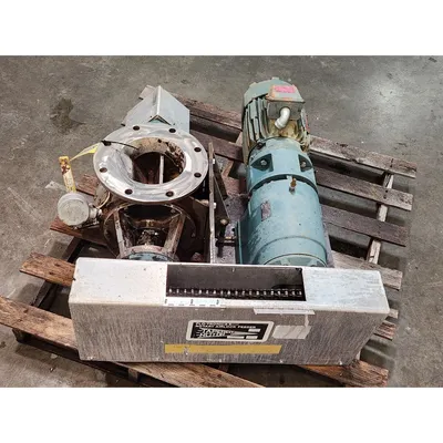 Used 8" Flo-tronics Stainless Steel Rotary Airlock Valve