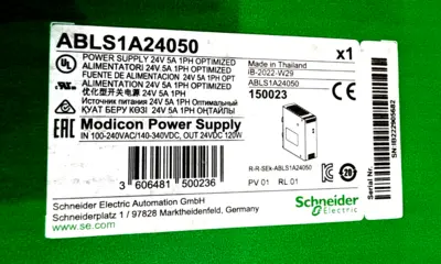 NEW SCHNEIDER ELECTRIC MODICON ABLS1A24050 POWER SUPPLY 24V 5A 120W