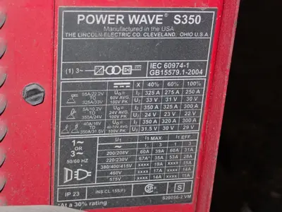 Used LINCOLN POWER WAVE S350 Welding Machinery (Other) Ohio US | HGR 24 #909989